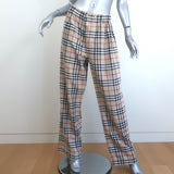 Burberry Nova Check Pajamas Beige Cotton Size Medium Shirt & Pants Set