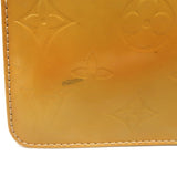 Louis Vuitton Lexington Monogram Vernis Pochette Bag Goldenrod Patent Leather