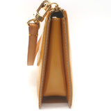 Louis Vuitton Lexington Monogram Vernis Pochette Bag Goldenrod Patent Leather