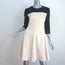 Ralph Lauren Collection Colorblock Dress Ivory & Black Stretch Wool Size 4