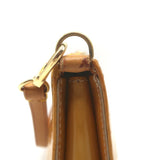 Louis Vuitton Lexington Monogram Vernis Pochette Bag Goldenrod Patent Leather