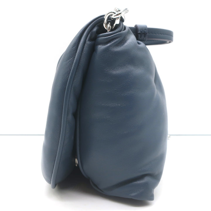Maison Margiela Glam Slam Small Flap Bag Dark Blue Quilted Leather Crossbody