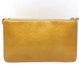 Louis Vuitton Lexington Monogram Vernis Pochette Bag Goldenrod Patent Leather