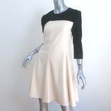 Ralph Lauren Collection Colorblock Dress Ivory & Black Stretch Wool Size 4