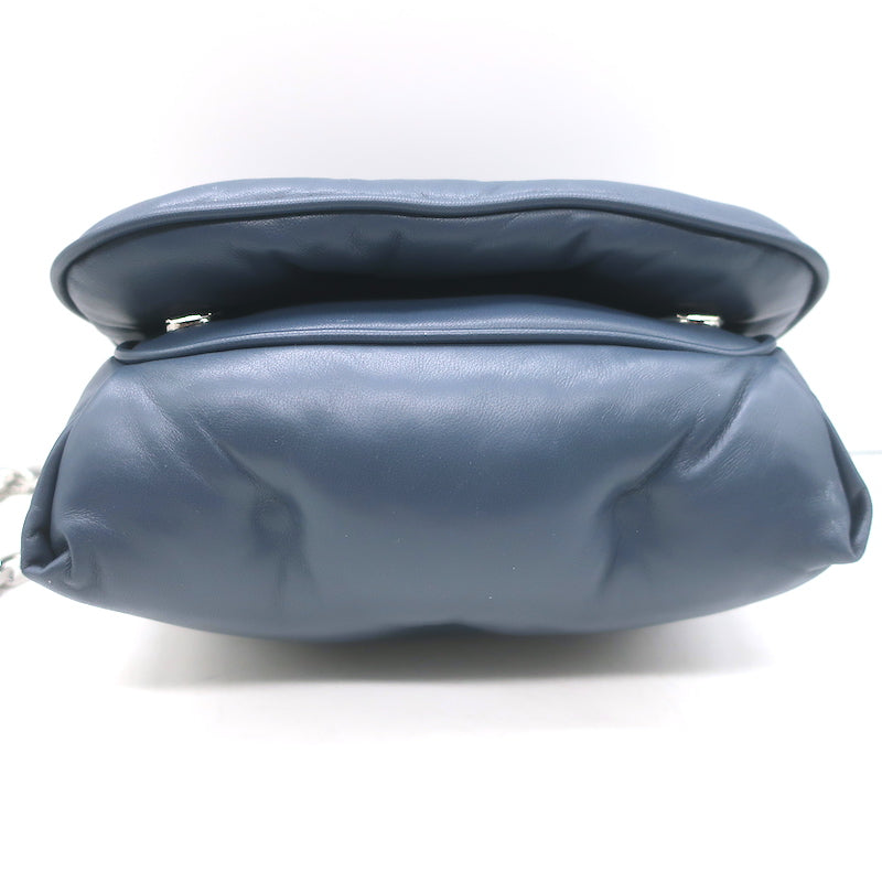 Maison Margiela Glam Slam Small Flap Bag Dark Blue Quilted Leather Crossbody