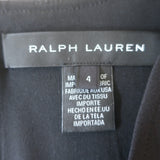 Ralph Lauren Collection Colorblock Dress Ivory & Black Stretch Wool Size 4