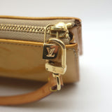 Louis Vuitton Lexington Monogram Vernis Pochette Bag Goldenrod Patent Leather