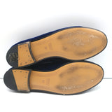 Gucci Jordaan Velvet Horsebit Loafers Dark Blue Size 36
