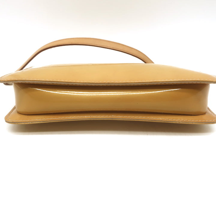 Louis Vuitton Lexington Monogram Vernis Pochette Bag Goldenrod Patent Leather