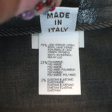 Brunello Cucinelli Metallic Cargo Pants Silver Stretch Wool Size 42