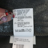 Brunello Cucinelli Metallic Cargo Pants Silver Stretch Wool Size 42