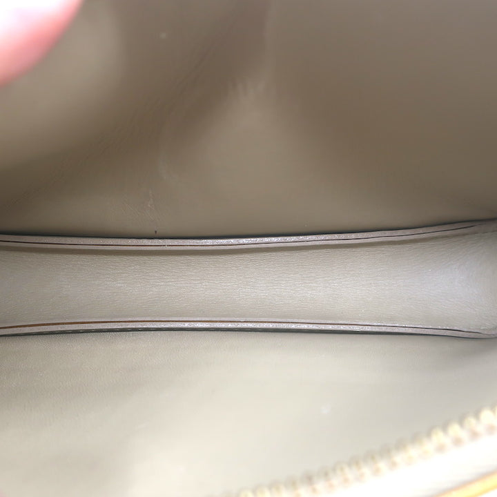 Louis Vuitton Lexington Monogram Vernis Pochette Bag Goldenrod Patent Leather