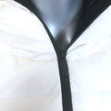 Moncler Herbe Hooded Short Down Puffer Jacket White Size 1