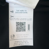 Valentino Taffeta-Sleeve Top Black Knit Size Medium