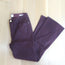 FRAME Le Crop Mini Bootcut Jeans Bordeaux Coated Stretch Cotton Size 25 NEW
