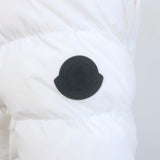 Moncler Herbe Hooded Short Down Puffer Jacket White Size 1