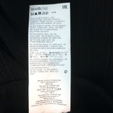 Jil Sander A-Line Midi Skirt Black Crinkled Stretch Cotton Size 34