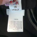 Brunello Cucinelli Monili Side-Stripe Ribbon Tie Pants Black Crepe Size 42