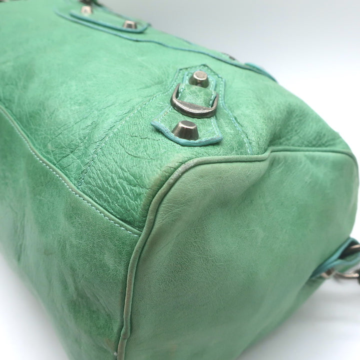 Balenciaga Twiggy Bag Seafoam Chevre Leather