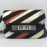 Proenza Schouler PS11 Mini Classic Striped Crossbody Bag Patent Leather & Suede