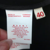 Marni A-Line Skirt Black Crepe Size 40