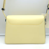 Lanvin Concerto Small Shoulder Bag Pale Yellow Leather NEW