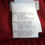 Brunello Cucinelli Elastic-Waist Cropped Tapered Pants Red Stretch Wool Size 42