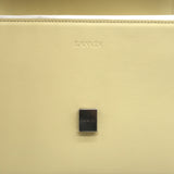 Lanvin Concerto Small Shoulder Bag Pale Yellow Leather NEW