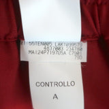 Brunello Cucinelli Elastic-Waist Cropped Tapered Pants Red Stretch Wool Size 42