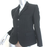 Marni Blazer Black Silk-Blend Size 40 Three-Button Jacket