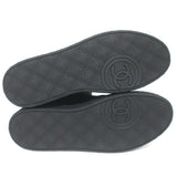 Chanel 12A CC Quilted Shearling Boots Black Suede Size 37.5 NEW