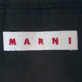 Marni Blazer Black Silk-Blend Size 40 Three-Button Jacket