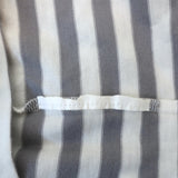 PLAY Comme des Garcons Small Heart Long Sleeve Tee Gray/White Stripe Size Small