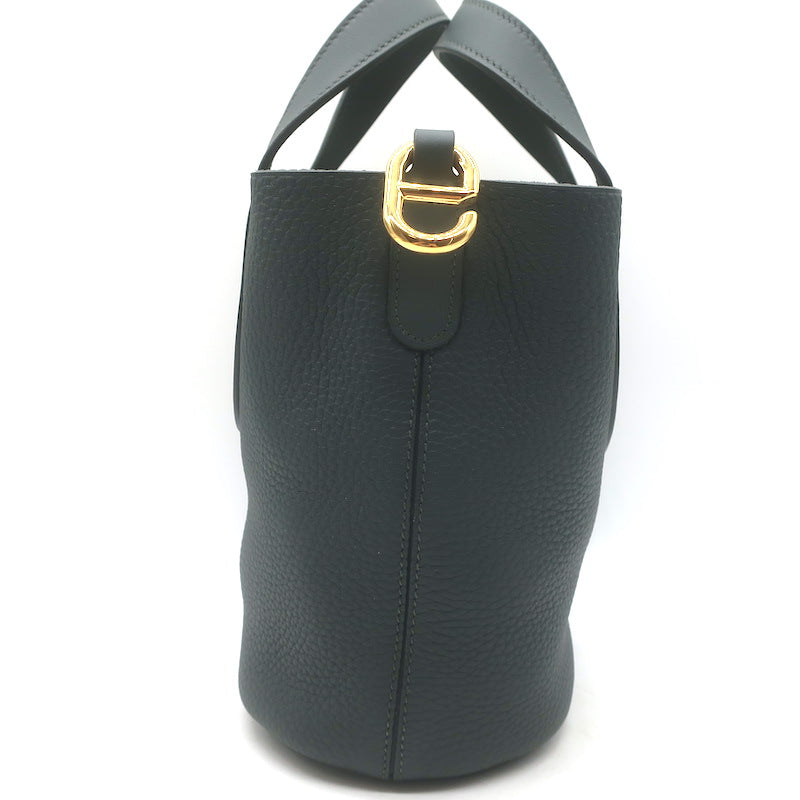 Hermes In-the-Loop 18 Bag Vert Mangrove Clemence Leather NEW
