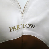 Partlow Abigail 55 Metallic-Embroidered Cowboy Boots White Leather Size 39