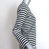 PLAY Comme des Garcons Heart Patch Long Sleeve Tee Black/White Stripe Size Small