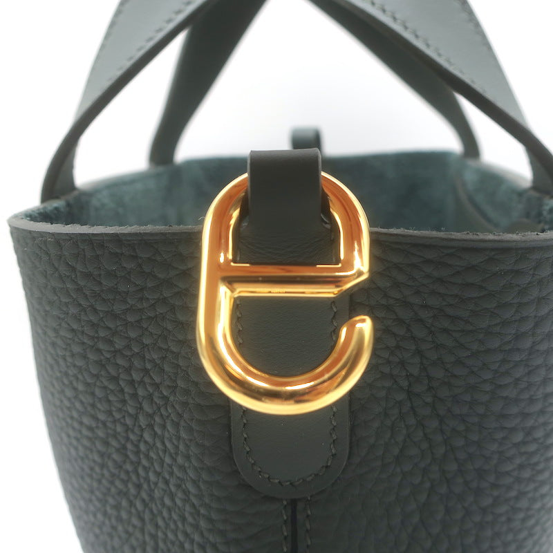 Hermes In-the-Loop 18 Bag Vert Mangrove Clemence Leather NEW