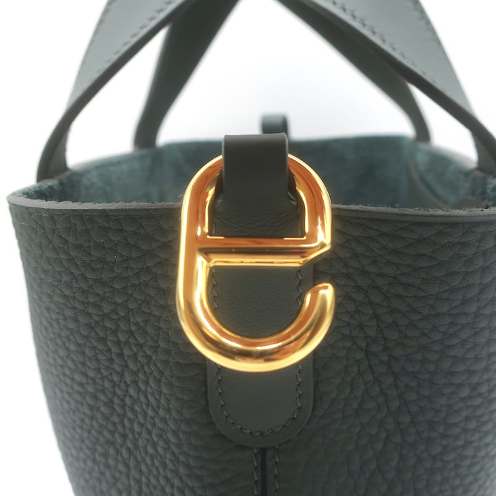 Hermes In-the-Loop 18 Bag Vert Mangrove Clemence Leather NEW