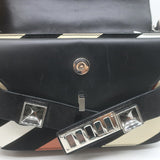 Proenza Schouler PS11 Mini Classic Striped Crossbody Bag Patent Leather & Suede