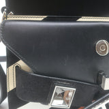 Proenza Schouler PS11 Mini Classic Striped Crossbody Bag Patent Leather & Suede