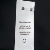 FRAME Shirred Sleeve Blouse Black Silk Size Small Button-Up Top NEW