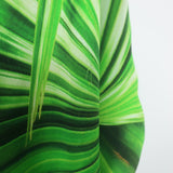 Roberto Cavalli Leaf Print Silk Kaftan Green Size 38 Cutout-Back Maxi Dress