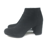 Prada Ankle Boots Black Suede Size 37 Hidden Platform Booties