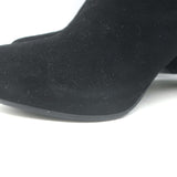 Prada Ankle Boots Black Suede Size 37 Hidden Platform Booties