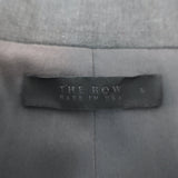 The Row Schoolboy Jacket Grey Wool Size 6 Two-Button Jacket