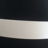 Balenciaga Heart Lock Skinny Belt White Leather Size 85