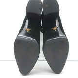 Prada Ankle Boots Black Suede Size 37 Hidden Platform Booties