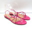 Emme Parsons Flat Slingback Thong Sandals Pink Suede Size 38