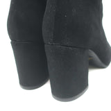 Prada Ankle Boots Black Suede Size 37 Hidden Platform Booties