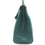 Hermes Kelly 32 Bag Malachite Togo Leather Gold Hardware